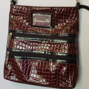 Betseyville Textured Crocodile Look Crossbody